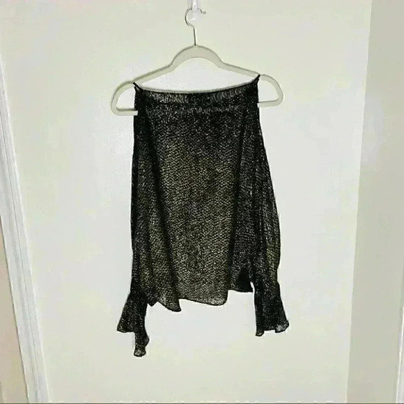 NEW Nili Lotan Devon Blouse Gold Velvet Y2K 90s Minimalist Party Romantic Silk - Picture 2 of 7